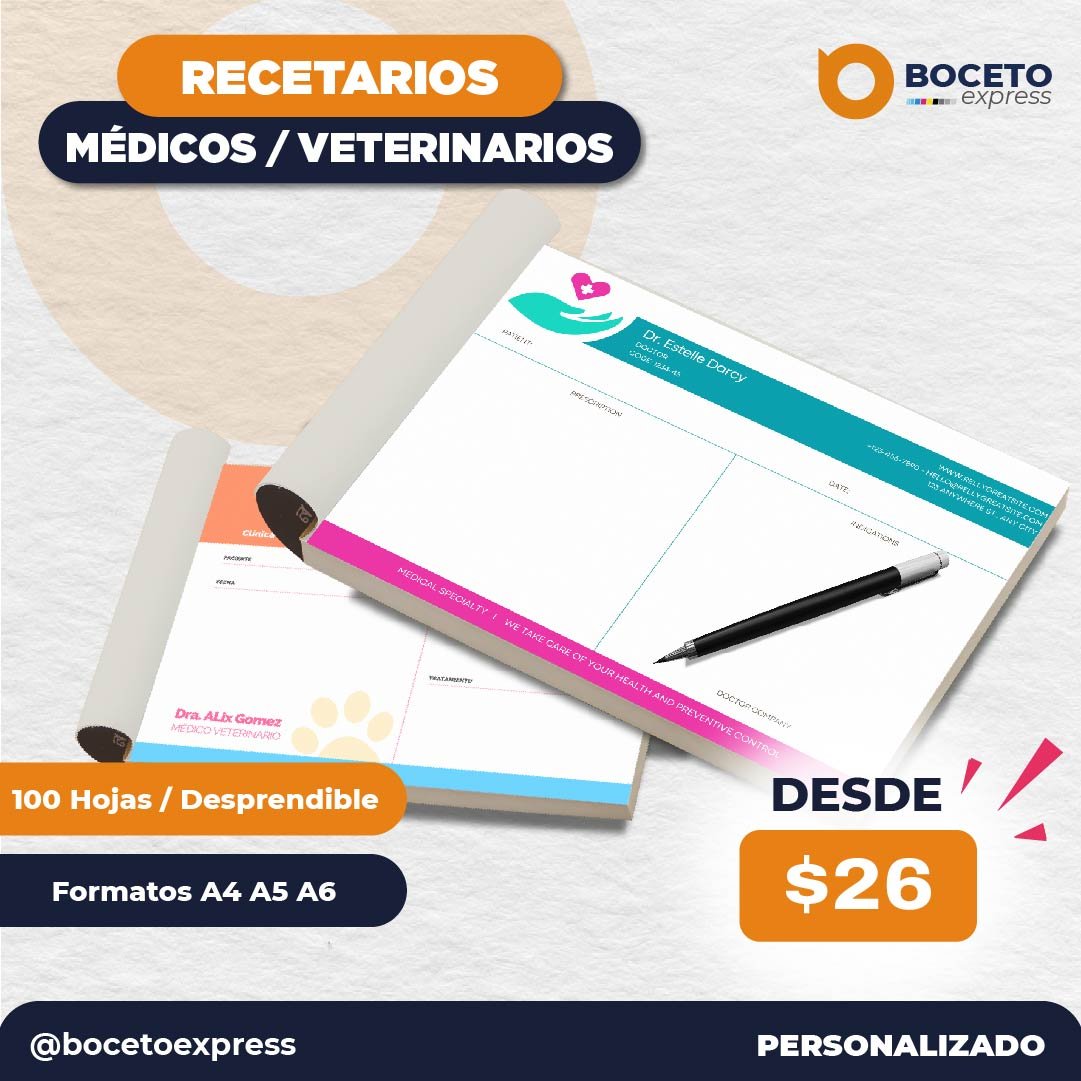 Recetarios Médicos / Veterinarios